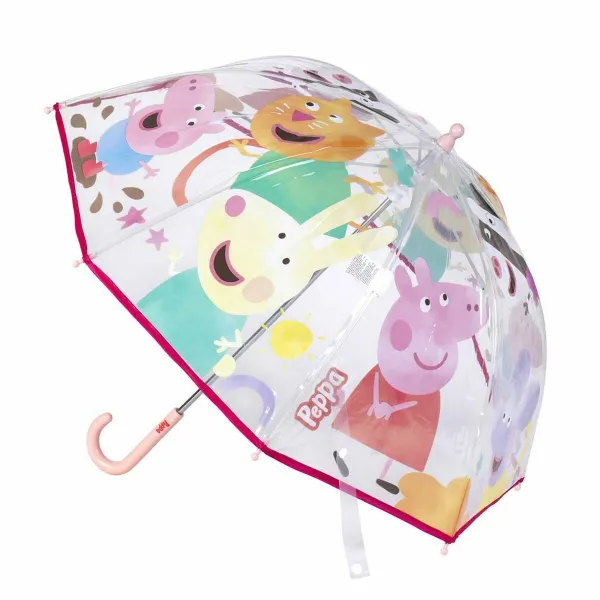Lietussargs Peppa Pig Ø 71 cm Caurspīdīgs