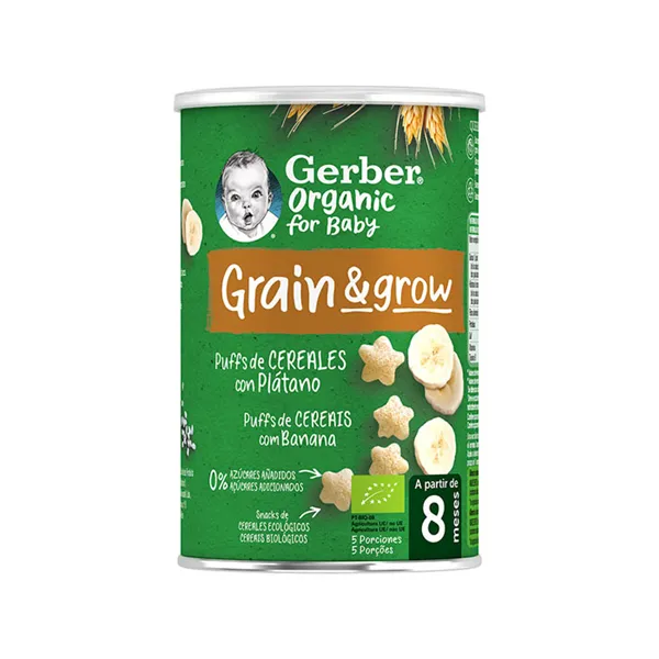 Gerber Organic Puff Cereals and Banana