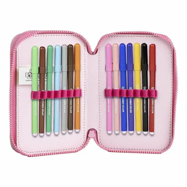 Pencil Case Gabby's Dollhouse Pink 12,5 x 19,5 x 4,5 cm