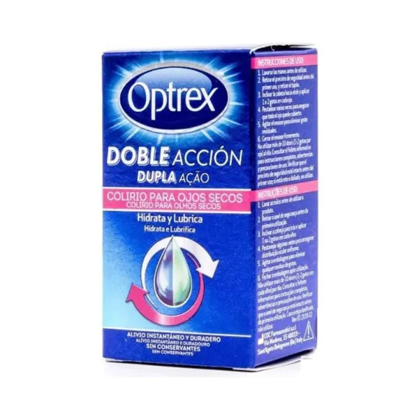 Optrex Doble Acción Dry Eyes Eyedrops 10ml