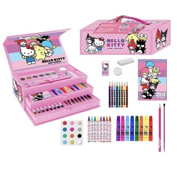 Väritystehtävärasia Hello Kitty Pinkki