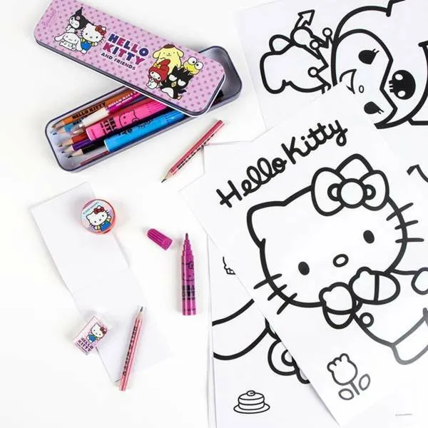 Joonistuskomplekt Hello Kitty Valge
