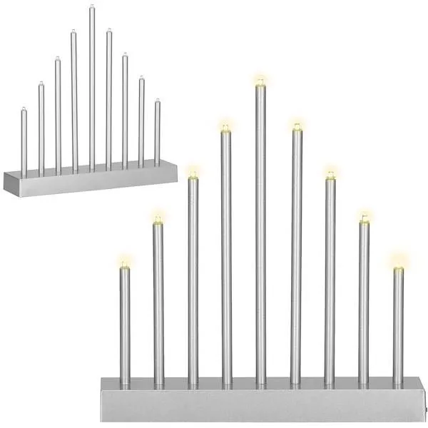 Koristeellinen LED-kynttilänjalka Springos CL0853, toimii paristoilla