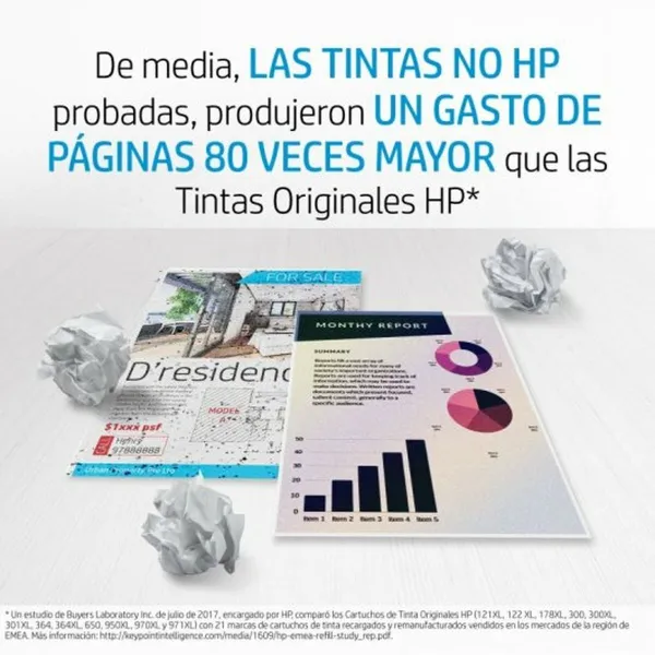 Original Ink Cartridge HP 302XL Black