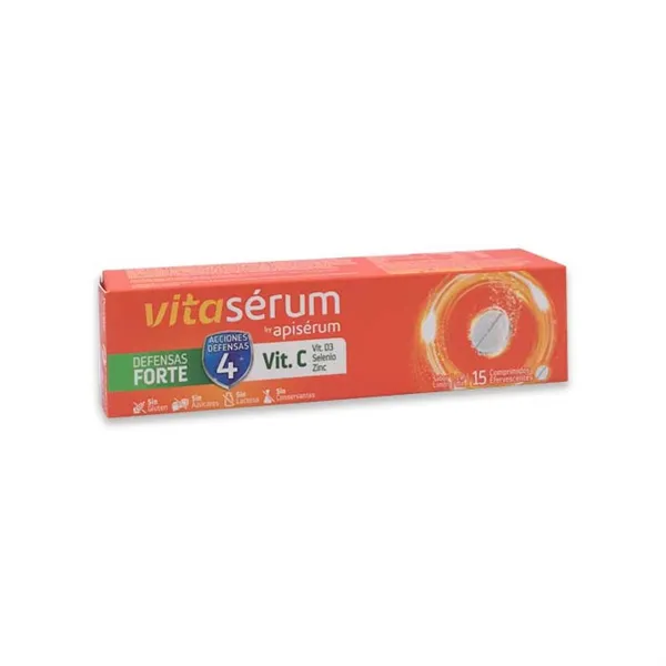 Vitaserum By Apiserum Defensas Forte Vit C 15 Tablets