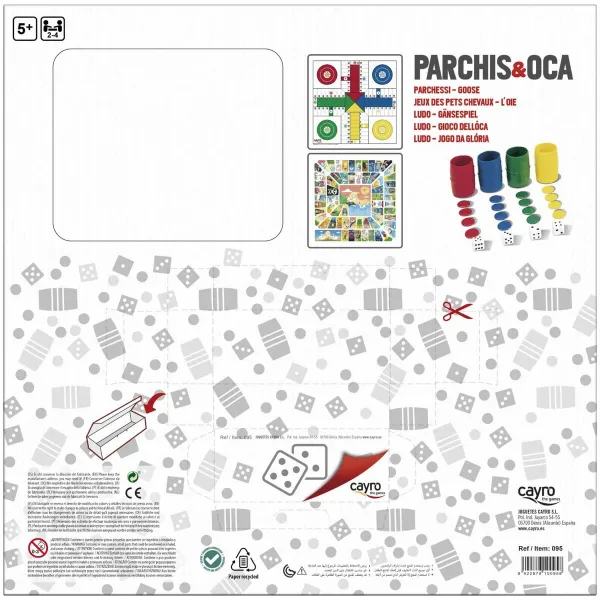 Доска Parcheesi Cayro Разноцветный 250 g