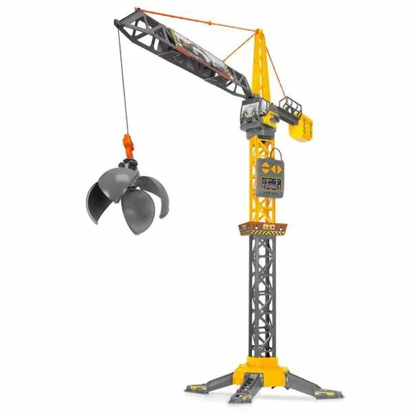 Rotaļu celtnis Smoby Mighty Crane Radio vadība Dzeltens Pelēks