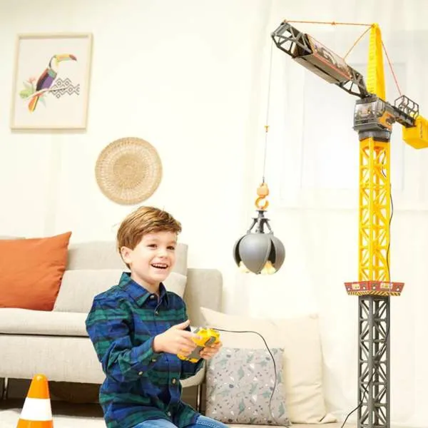 Rotaļu celtnis Smoby Mighty Crane Radio vadība Dzeltens Pelēks