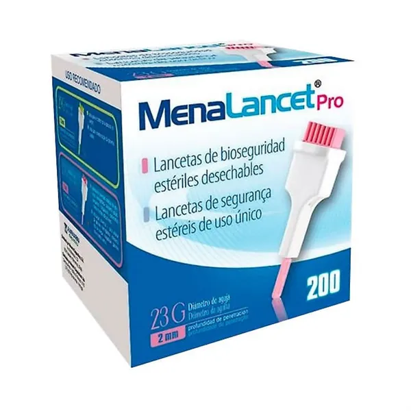 Menarini Menalancet Pro 23g 200 Lancets