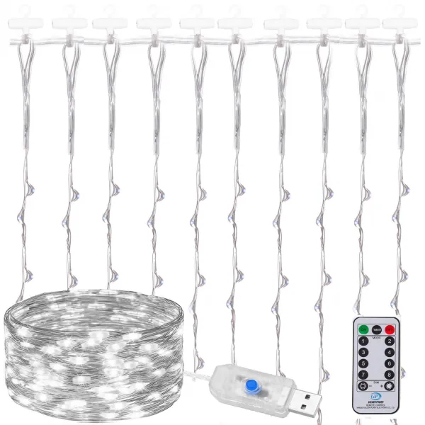 Рождественская LED занавеска Springos CL4021, 200 LED