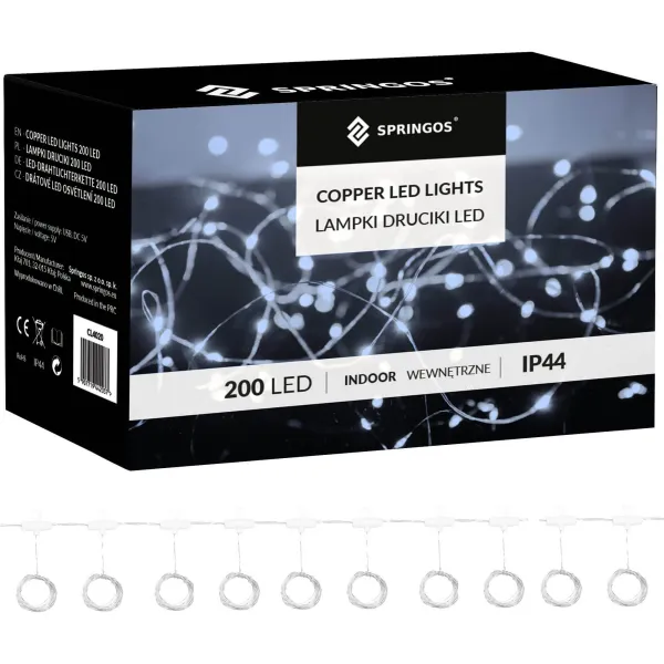 Рождественская LED занавеска Springos CL4021, 200 LED