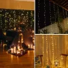 Ziemassvētku LED lampiņu aizkars Springos CL4022 300 Led