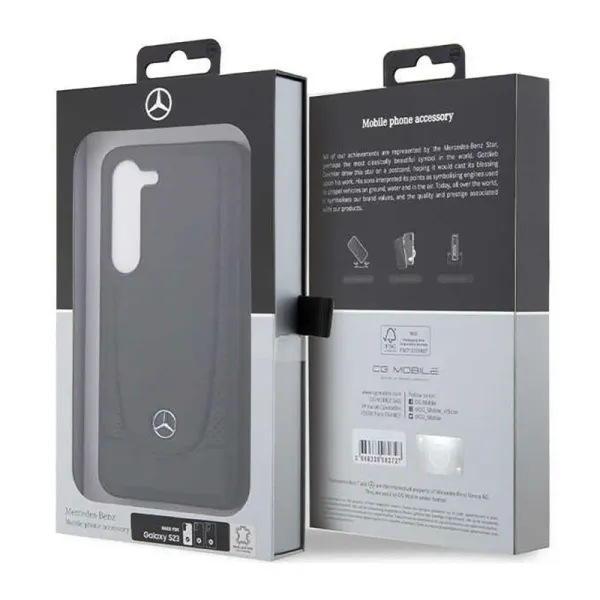 Mercedes Leather Urban Line - Case for Samsung Galaxy S23 (Black)