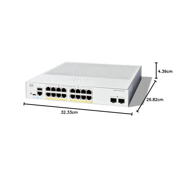 Slēdzis CISCO C1300-16FP-2G