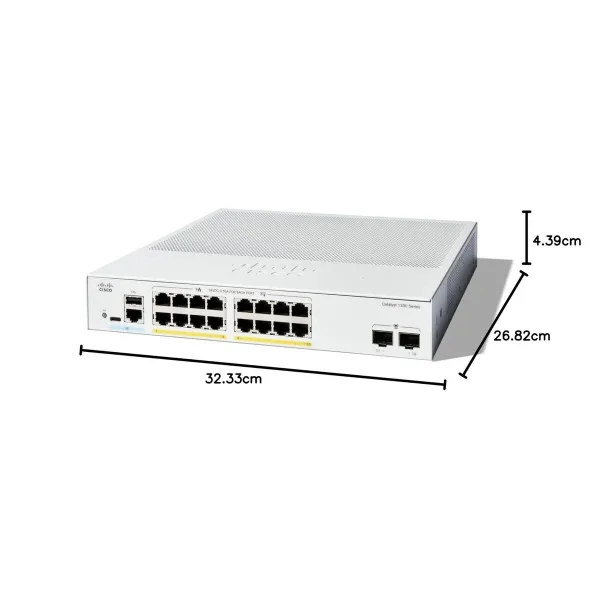 Переключатель CISCO C1300-16FP-2G