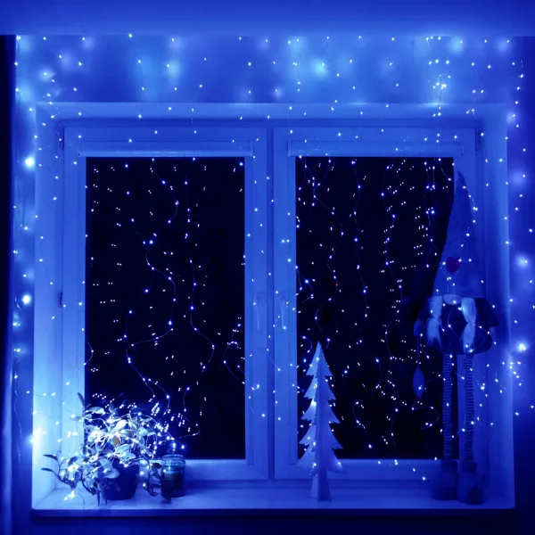 Светодиодный новогодний занавес Springos CL4024, 300 LED