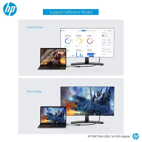 USB-C uz VGA Adapteris HP N9K76AA