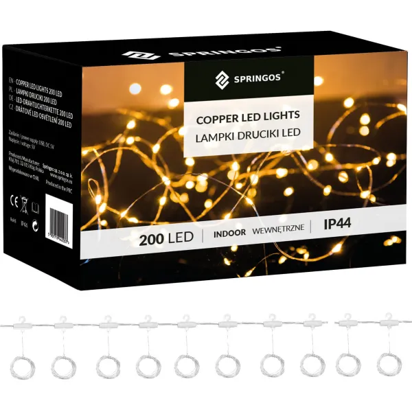 Joulukoristevalot Springos 200 LED CL4097