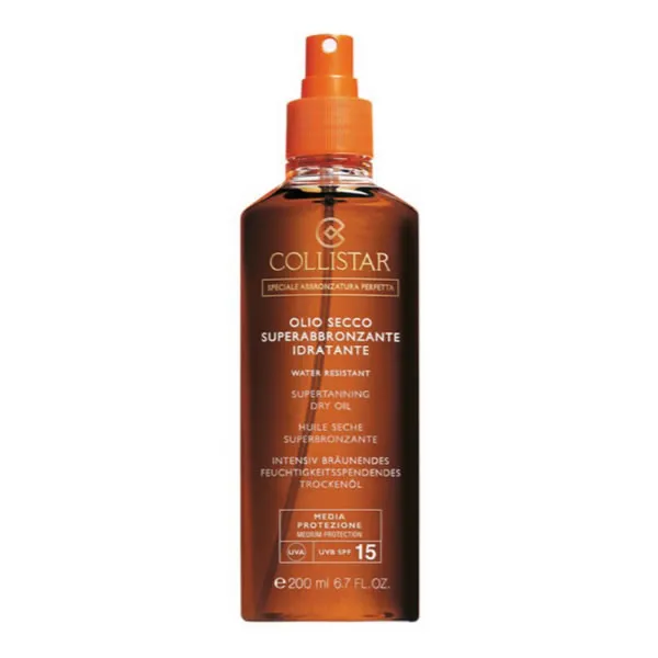 Collistar Super Tanning Dry Oil Water Resistant Spf15 200ml