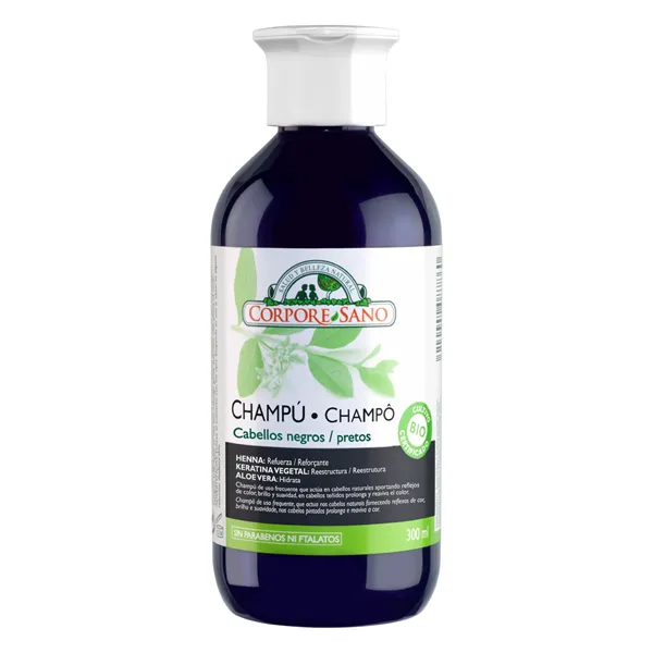 Corpore Champu Henna 300ml Cabellos Negros Bio