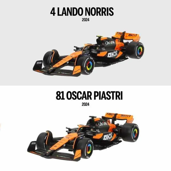 Set of 2 Cars McLaren F1 1:43 Black
