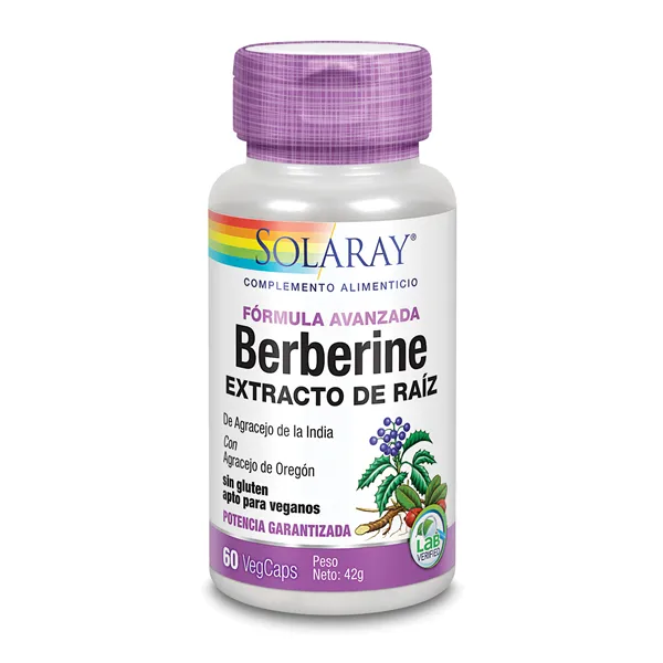 Solaray Berberine 60 Vcaps Formula Avanzana