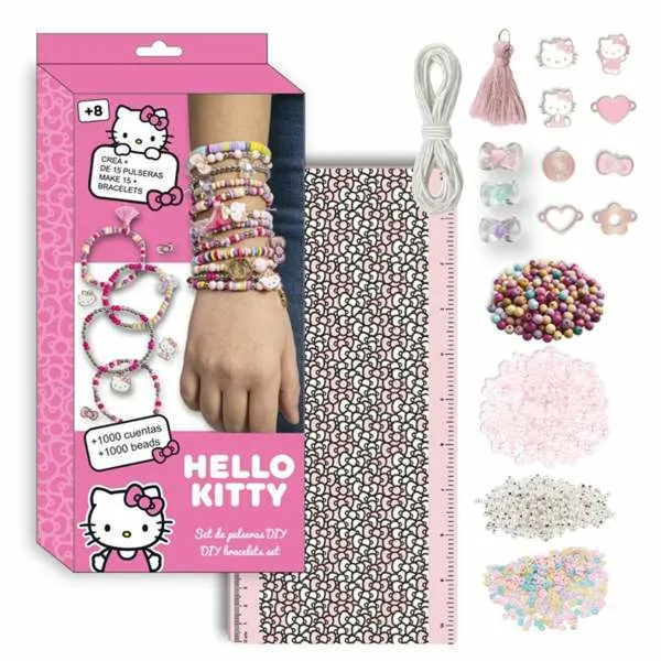 Bracelet and Necklace Making Kit Hello Kitty 13 x 28,5 x 4 cm