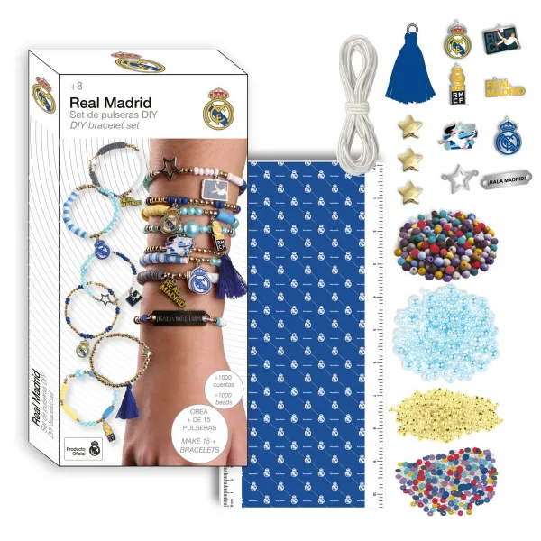 Bracelet and Necklace Making Kit Real Madrid C.F. 13 x 28,5 x 4 cm