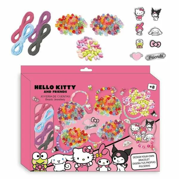 Bracelet and Necklace Making Kit Hello Kitty 31,5 x 22 x 3 cm