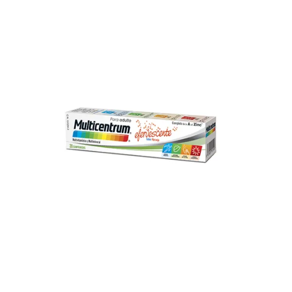 Multicentrum Effervescent Orange Flavor 20 Tablets 