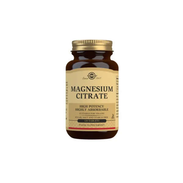 Solgar Magnesium Citrate 120 Tablets