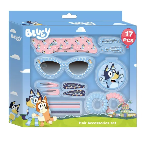 Plaukų papuošalai Bluey Spalvotas 17 Dalys