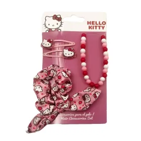 Kampaustarvikkeet Hello Kitty Pinkki 4 Kappaletta