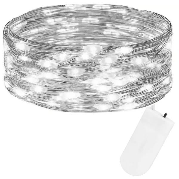 Jõulutuled Springos CL4100, 20 LED, traatvalgus, külm valge, patareitoide
