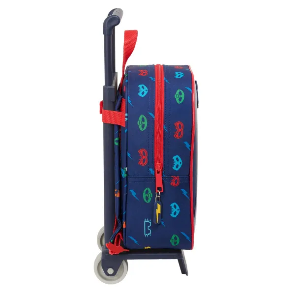 Reppu pyörillä PJ Masks Ready Laivastonsininen 22 x 27 x 10 cm