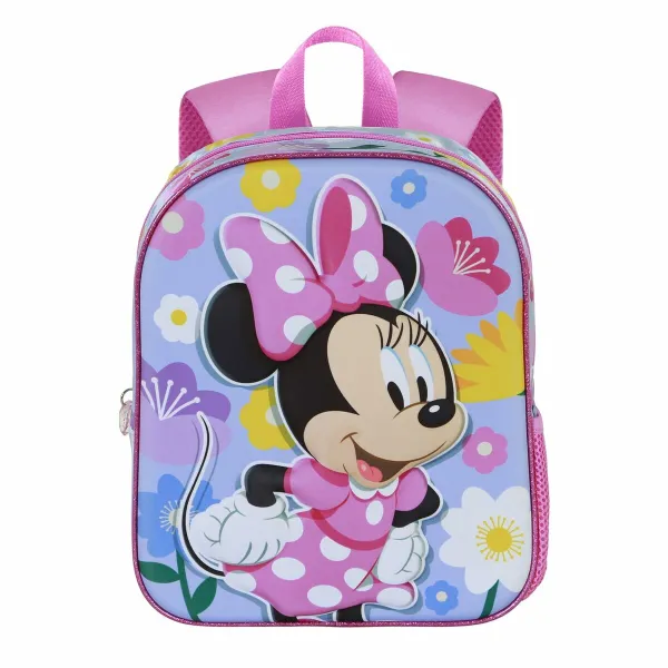 3D School Bag with Wheels Minnie Mouse Spring Pink