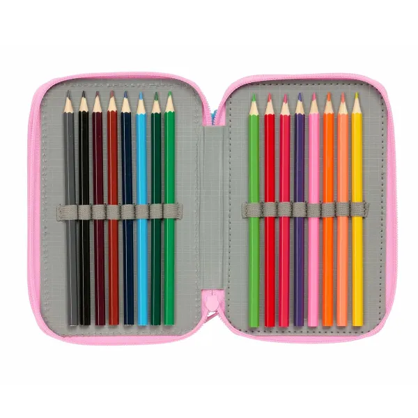 Penālis ar vietu trim zīmuļiem Stitch Zils 12,5 x 19,5 x 5,5 cm 37 Daudzums