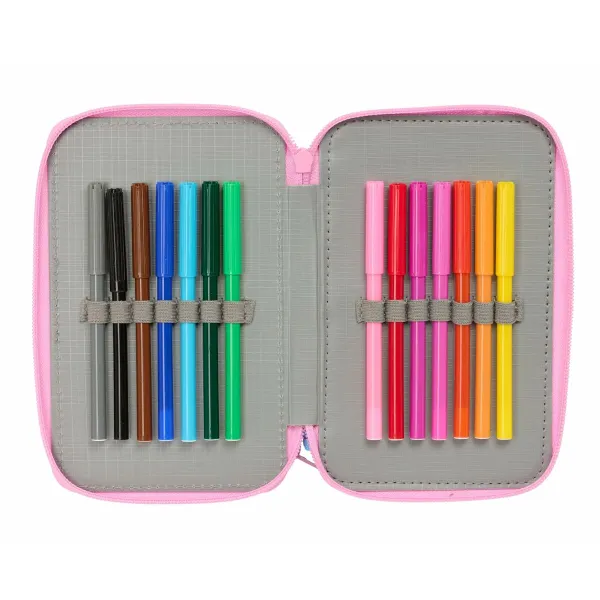 Penālis ar vietu trim zīmuļiem Stitch Zils 12,5 x 19,5 x 5,5 cm 37 Daudzums