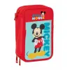 Penālis ar vietu trim zīmuļiem Mickey Mouse Sarkans 12,5 x 19,5 x 5,5 cm 37 Daudzums