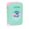 Penālis ar vietu trim zīmuļiem Stitch Zaļš 12,5 x 19,5 x 5,5 cm 37 Daudzums