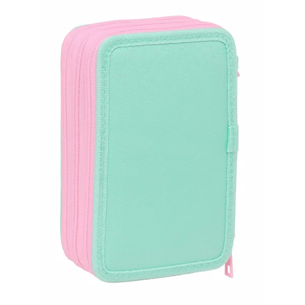 Penālis ar vietu trim zīmuļiem Stitch Zaļš 12,5 x 19,5 x 5,5 cm 37 Daudzums