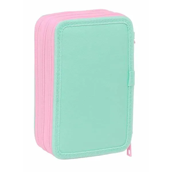 Penālis ar vietu trim zīmuļiem Stitch Zaļš 12,5 x 19,5 x 5,5 cm 37 Daudzums