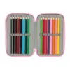 Penālis ar vietu trim zīmuļiem Stitch Zaļš 12,5 x 19,5 x 5,5 cm 37 Daudzums
