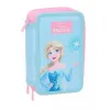 Triple Pencil Case Frozen Blue 12,5 x 19,5 x 5,5 cm 37 Pieces