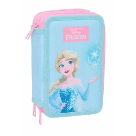 Тройной пенал Frozen Синий 12,5 x 19,5 x 5,5 cm 37 Предметы