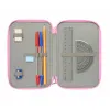 Triple Pencil Case Frozen Blue 12,5 x 19,5 x 5,5 cm 37 Pieces
