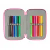 Triple Pencil Case Frozen Blue 12,5 x 19,5 x 5,5 cm 37 Pieces