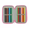 Triple Pencil Case Disney Princess Pink 12,5 x 19,5 x 5,5 cm 37 Pieces