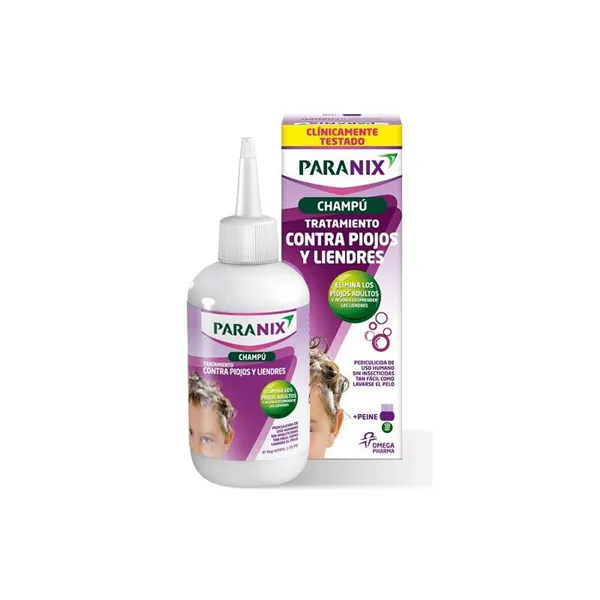 Perrigo Paranix Shampoo Treatment Against Lice and Nits 200ml Comb