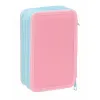 Triple Pencil Case Peppa Pig Blue 12,5 x 19,5 x 5,5 cm 37 Pieces